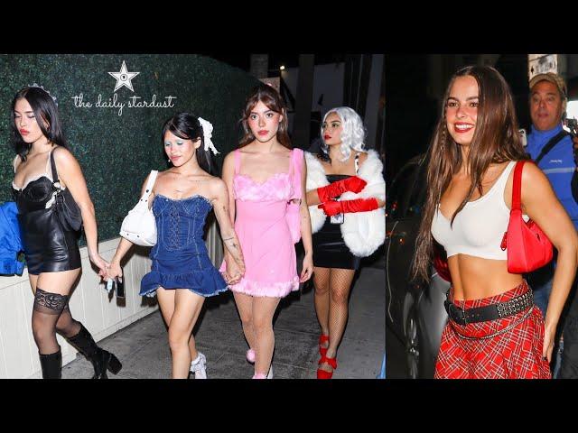 Addison Rae Seemingly Ignores Nessa Barrett Avani & Sabs Quesada While At Halloween Party