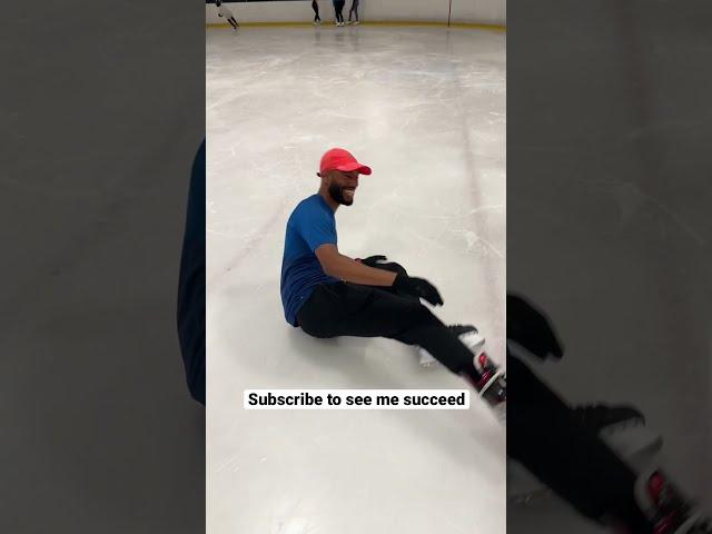 Figure Skating on Hockey Skates  #iceskating #figureskating #freestyle #skating #shorts