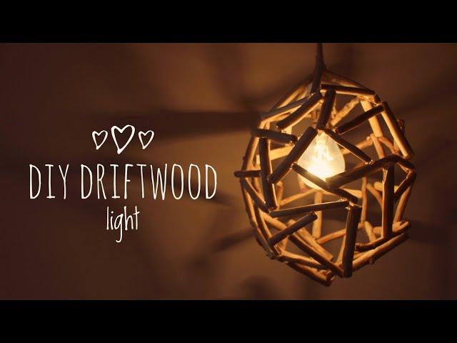 DIY LAMP / Driftwood Pendant Light | Dhara Patel