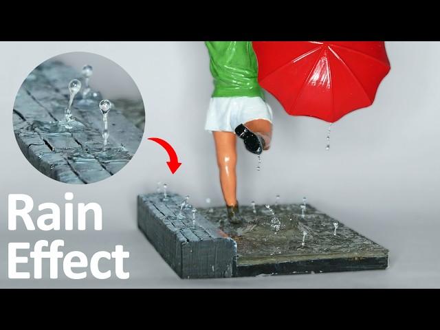 How to Make a Rain Diorama. Fall Raindrops. Resin Art