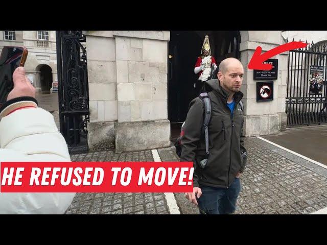 Tourist REFUSES to Leave King's Guard Box — Instantly Regrets It!