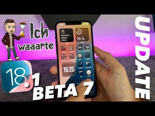 iOS 18.1 BETA 7 ist HIER und 18.1 Update für ALLE kommt sehr bald !! Apple UPDATE News