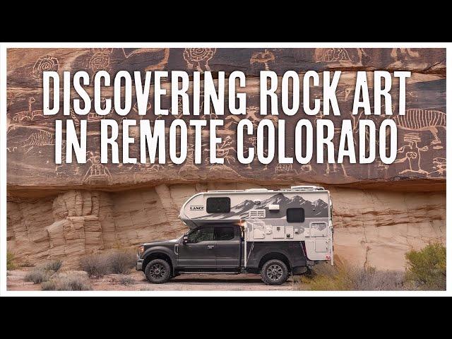 Finding Incredible Rock Art Along Dinosaur Diamond Scenic Byway in Colorado | Lance 825 Truck Camper