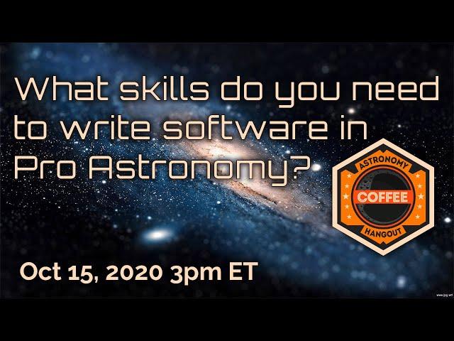 Software Skills For A Job in Professional Astronomy, Plus Space News! (Solo Stream)