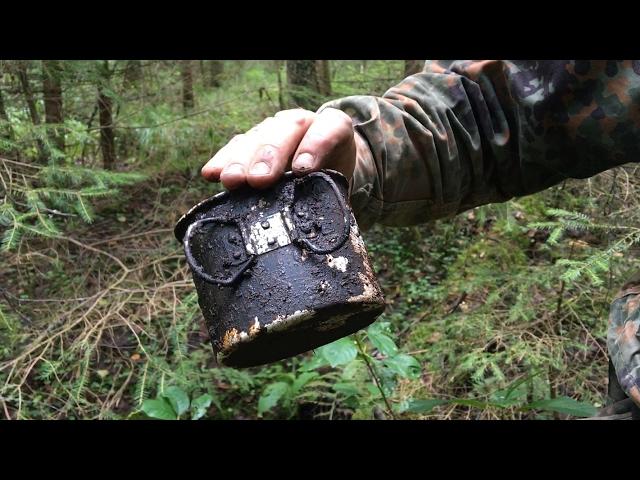 Russian digging of WW2. Ring Wehrmacht soldier. Searching relics of WW2. Movie number 29.