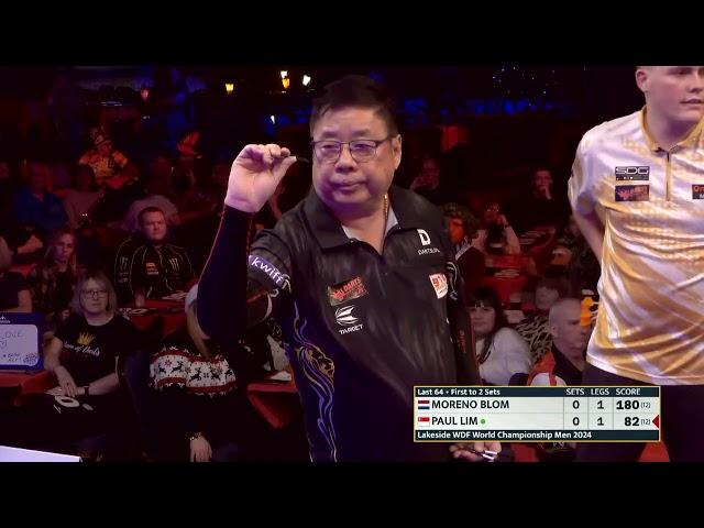 FULL GAME  Moreno Blom vs. Paul Lim • WDF World Darts Championships 2024