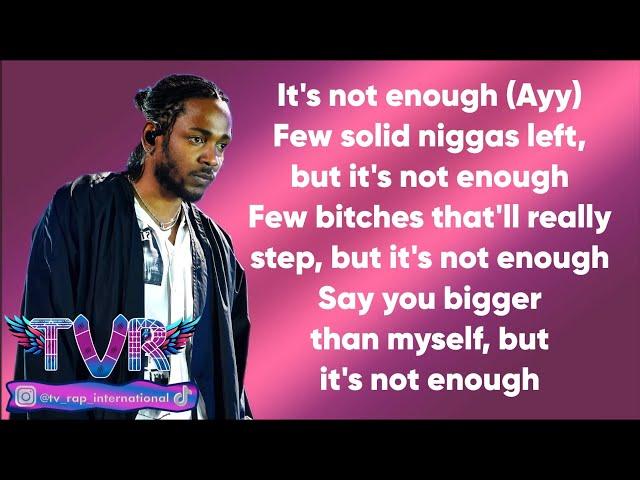 Kendrick Lamar - Tv off (Lyrics Video)