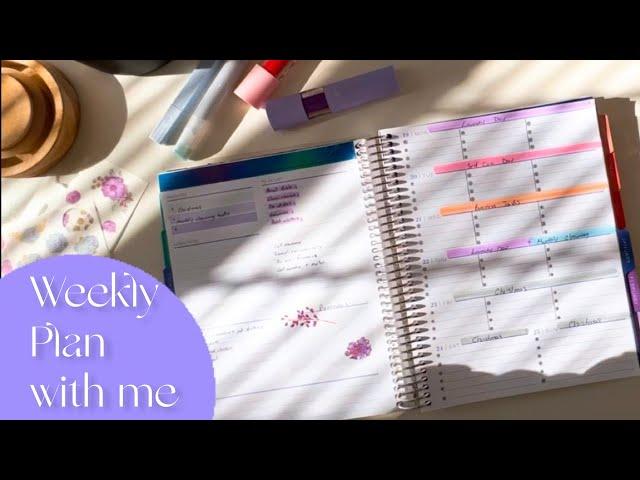 Weekly Plan with Me | Plum Paper Weekly Horizontal Planner