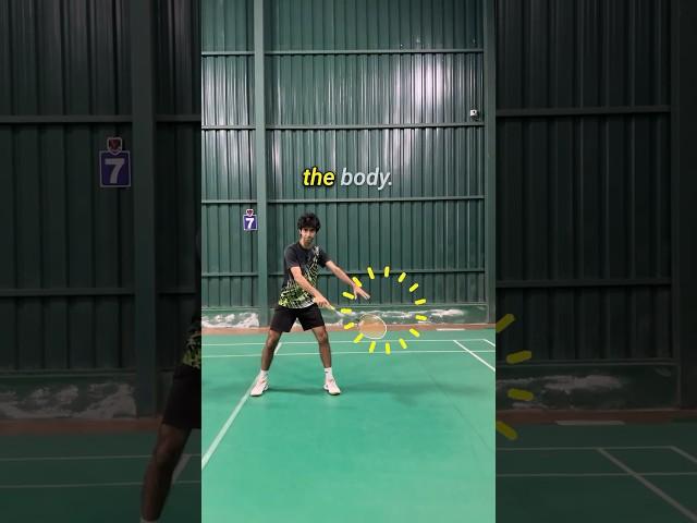 Backhand defence secret  #badminton