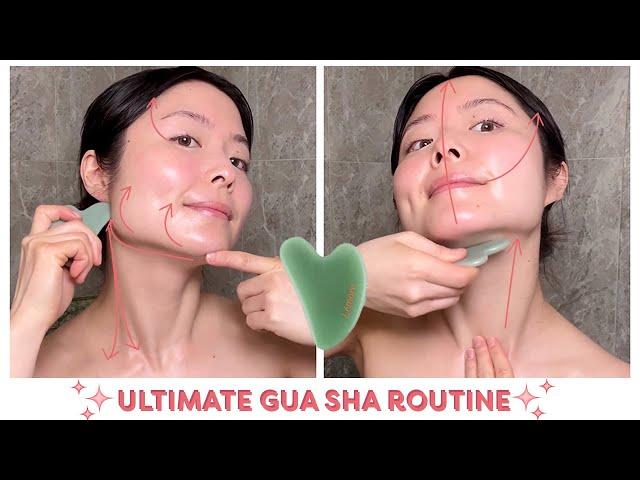 LOOK & FEEL YOUR BEST[2024] ULTIMATE GUA SHA FACIAL MASSAGE ROUTINE | Follow Along Lémore