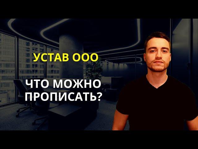 Устав ООО | Что можно прописать?