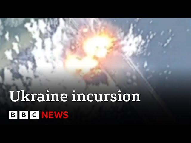 Ukraine attack destroys key Russian bridge in Kursk region | BBC News