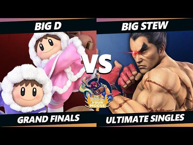 Show Me Your Moose 2 GRAND FINALS - Big D (Ice Climbers) Vs. Big Stew (Kazuya) Smash Ultimate - SSBU