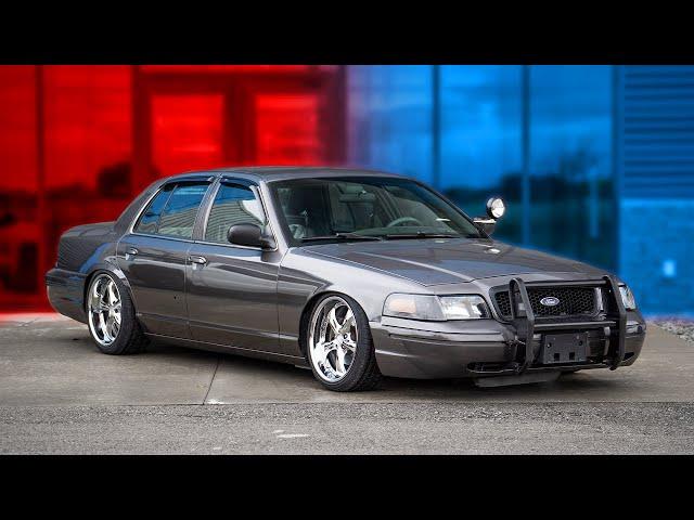 We Bagged Our Ford Crown Vic...and Put It On Work Wheels