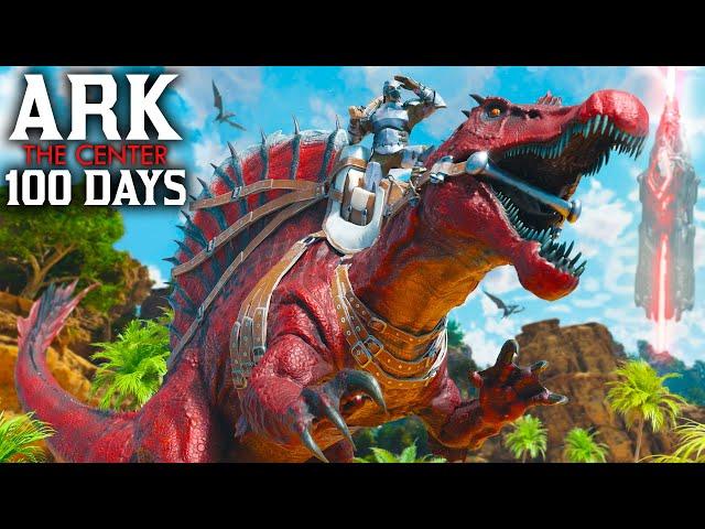 I Spent 100 Days In Ark The Center [Ark Survival Ascended]