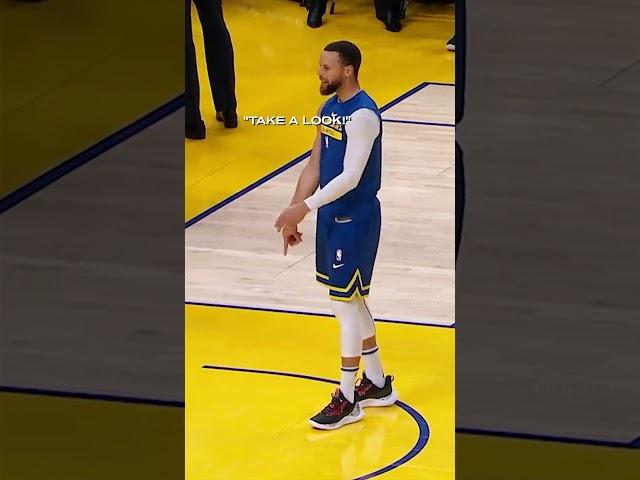 Only Steph Curry could notice it 