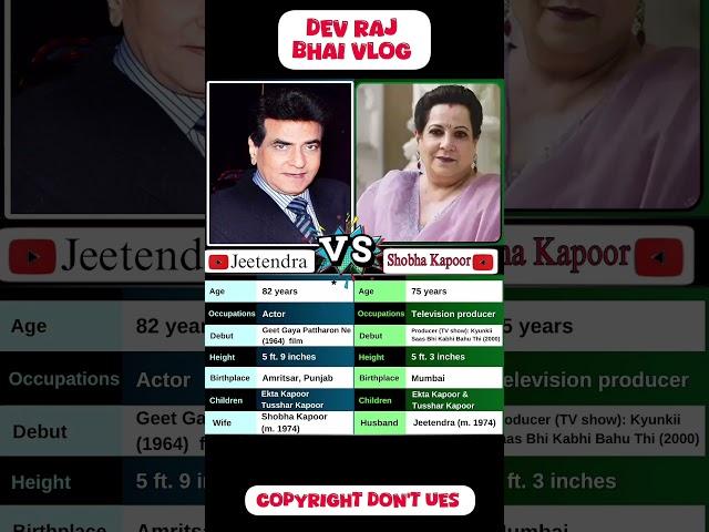 Jeetendra and Shobha Kapoor, a powerhouse couple from the Indian entertainment industry #trending