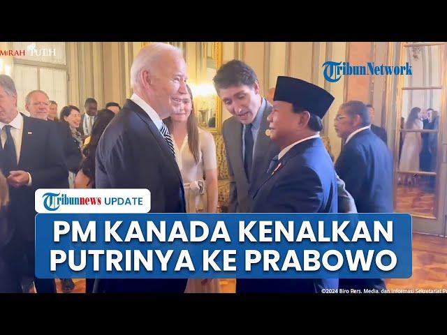 Sambil Rangkul, PM Kanada Justin Trudeau Kenalkan Putrinya ke Prabowo di Gala Dinner APEC