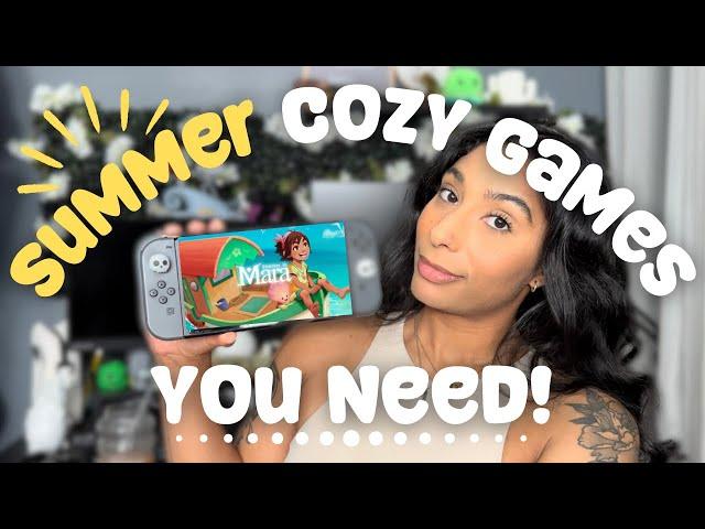 Cozy Games You NEED to Play this Summer | 2023 | cute and cozy games to relax this summer