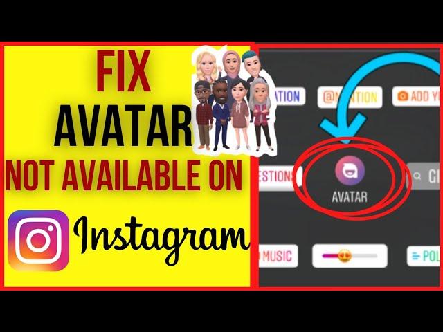 How to Fix Avatar NOT Available on Instagram