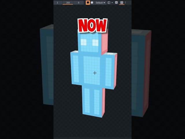 Make Minecraft Skins with Blockbench #shorts