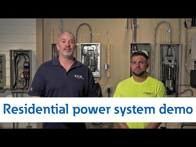 Residential power system demo