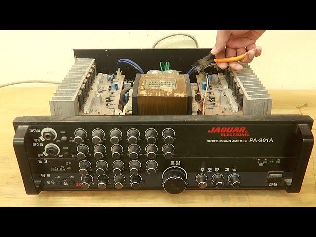 Restoration old stuff // rehabilitate stereo mixing amplifier