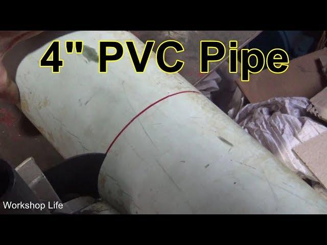 Easy way to cut PVC pipe straight and clean  Cutting PVC with an angle grinder.