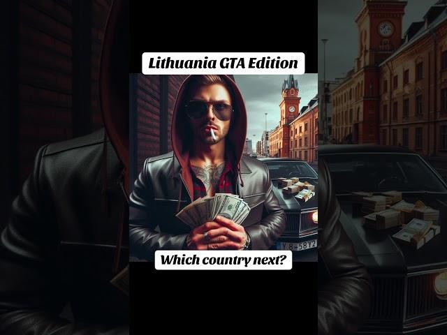 GTA in Lithuania!  Epic Open-World Adventure Through Baltic Streets! #lithuaniahq