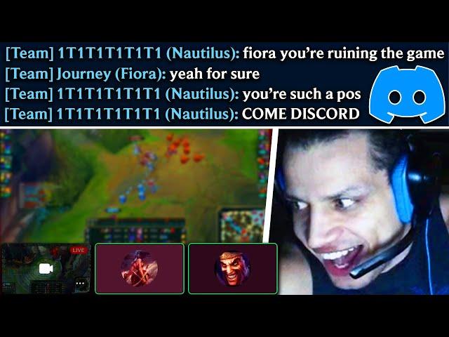 TYLER1 ARGUES WITH FIORA ON DISCORD AFTER THE GAME...