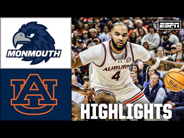 Monmouth Hawks vs. Auburn Tigers | Full Game Highlights | ESPN College Basketball