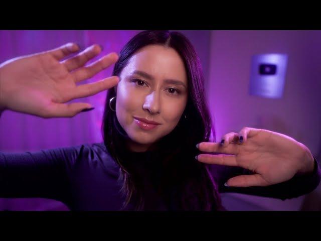 ASMR Gentle hand movements & mouth sounds for sleep  Hand sounds, plucking, spiral, jellyfish,...