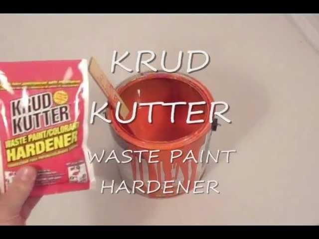 Harden your old paint with Krud Kutter Waste Paint Hardener