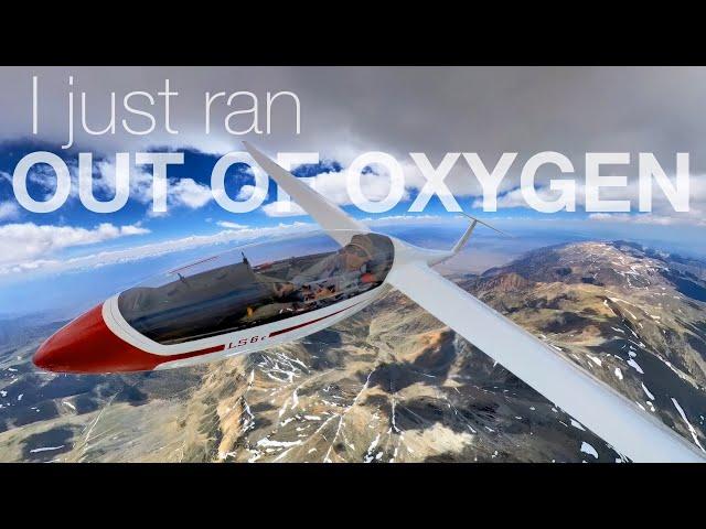 Glider pilot runs out of oxygen on 900km flight #FullGliderFlight