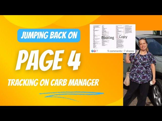 Jumping Back On Page 4 Plan // Join Me // Logging on Carb Manager // Keto On! Keto STRONG!