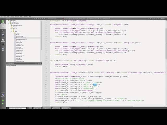 Handling files in C++ - using boost::filesystem