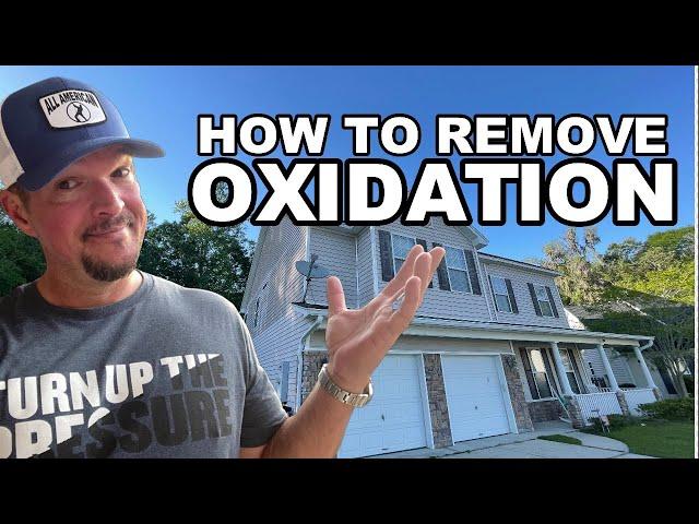 Oxidation Removal on Shutters and Vinyl Siding