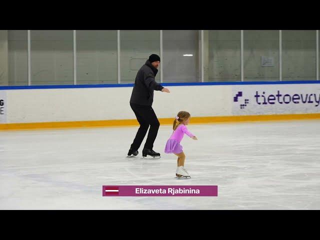 Latvian Figure Skater: Elizaveta Ryabinina's 3 years old Performance at ICE REPUBLIC CUP 2025