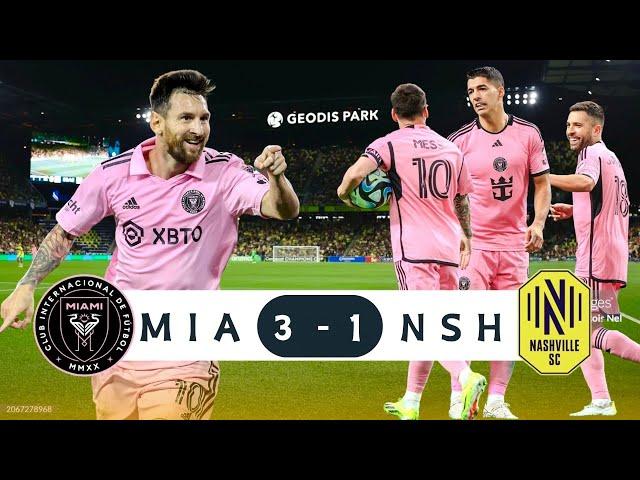 Lionel Messi Scores Twice As Inter Miami Beats Nashville SC 3 - 1