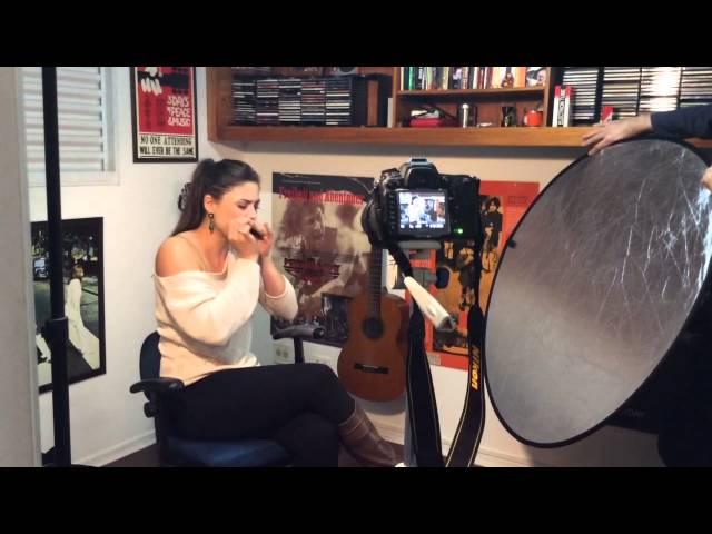 Indiara Sfair - Harmonica / Gaita -  Palhinha do Making of ;)