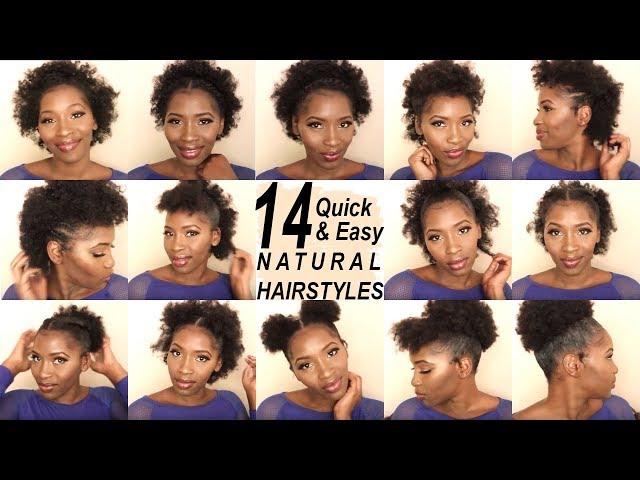 14 SUPER QUICK AND EASY HAIRSTYLES ON SHORT 4C HAIR | BACK TO SCHOOL HAIRSTYLES | SHAKEIRA C