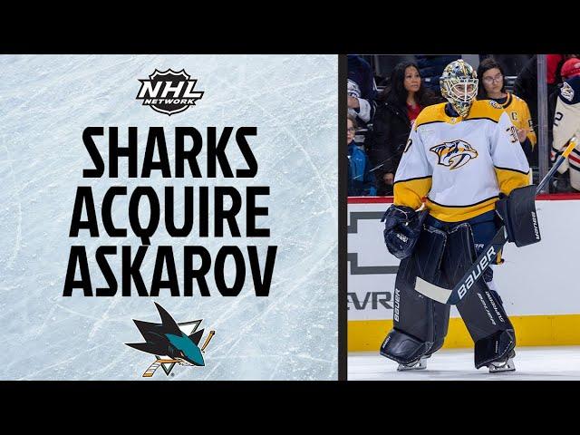 Sharks Acquire Askarov from Predators