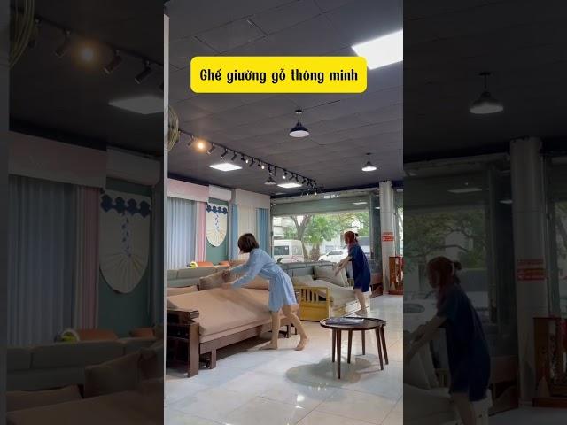GHẾ SOFA GIƯỜNG GỖ TỰ NHIÊN ĐA NĂNG - MUA NGAY GIÁ ĐANG CỰC MỀM