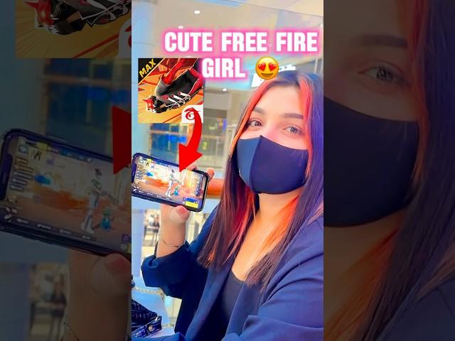 I found a Free Fire Girl in mall || I Proposed cute Free Fire Girl in real life #shorts #minivlog