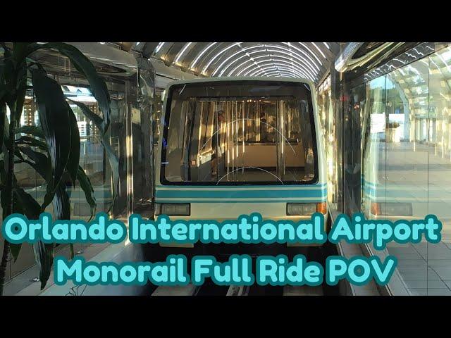 Monorail  FULL Ride POV from Gates to Baggage Claim Orlando International Airport (MCO) March 2025