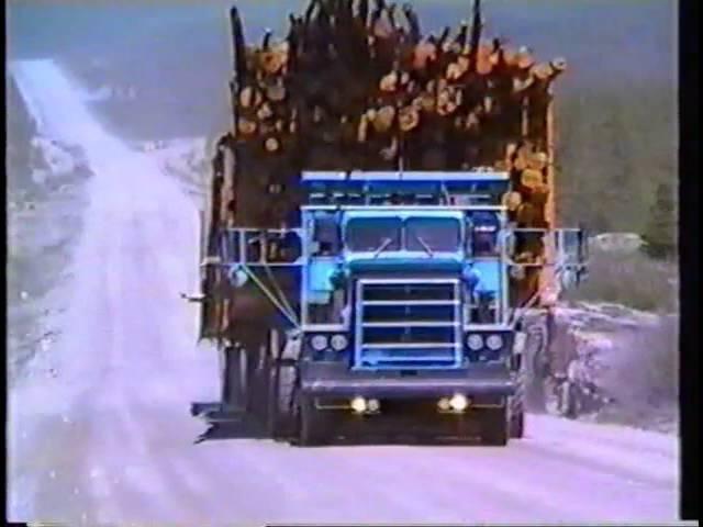 Biggest Pacific and Planetaire Logging Truck Domtar Mistassini Camp 2 1980