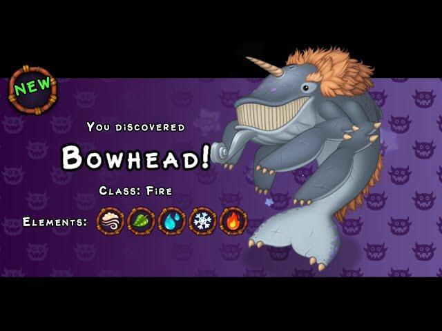 Bowhead on Amber island - My Singing Monsters