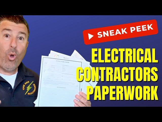 Electrical contractor paperwork - The Ultimate Paperwork Workshop for Electricians. #electrician