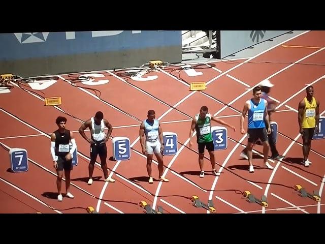 Day 1 prelim# 4  Men 100m Eugene2022