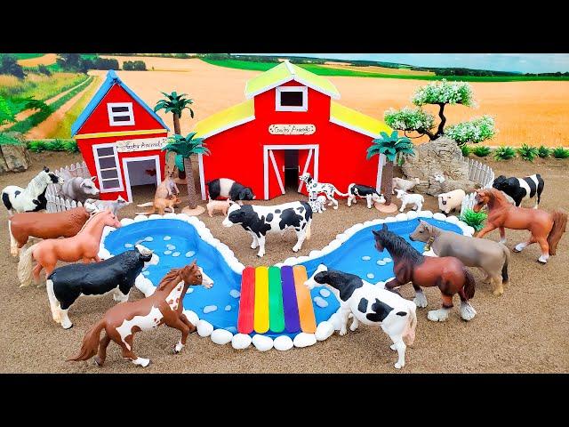 Top the most creative diy miniature Farm Diorama - Farm House for Cow, Horse, Pig - Barn Animals